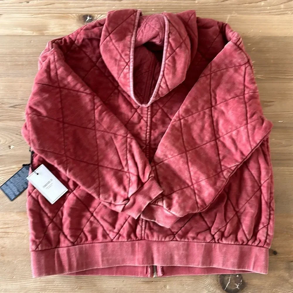 FOREVER 21 QUILTED ZIP UP JACKET BLOSSOM NEW WITH TAGS - Picture 5 of 6